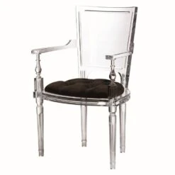 Marilyn Acrylic Arm Chair With Mohair Seat -France and So Furniture 3.31247