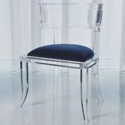 Klismos Acrylic Chair With Mohair Seat 30 Klismos Acrylic Chair With Mohair Seat -France and So Furniture 3.31325