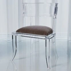 Klismos Acrylic Chair With Mohair Seat 27 Klismos Acrylic Chair With Mohair Seat -France and So Furniture 3.31329