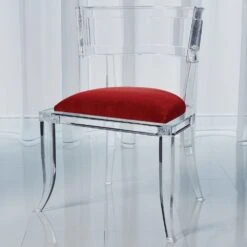 Klismos Acrylic Chair With Mohair Seat 25 Klismos Acrylic Chair With Mohair Seat -France and So Furniture 3.31330