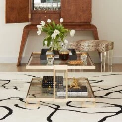 Harrington Tray-Graphite Leather -France and So Furniture 30652