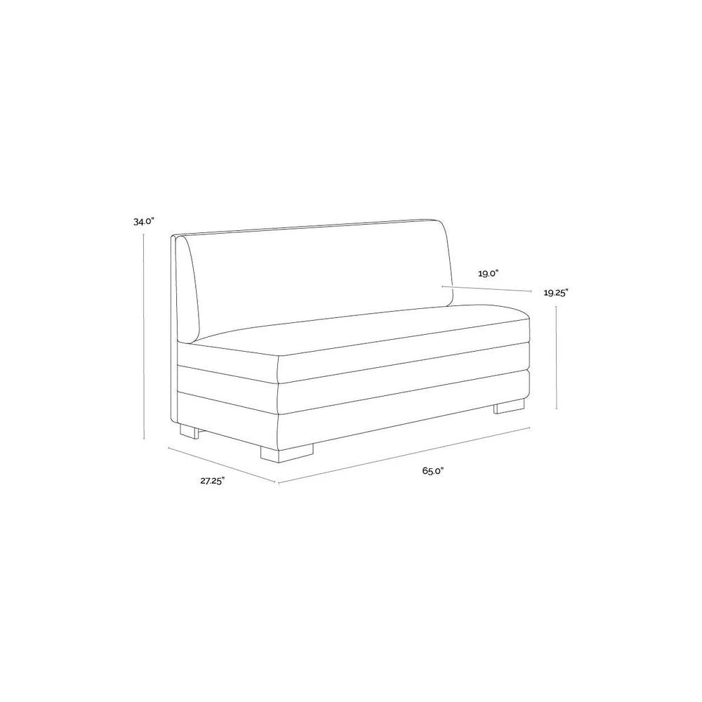 Radcliff Banquette - Milliken Cognac 8 Radcliff Banquette - Milliken Cognac - Image 8