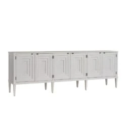 Clearwater Long Media Console - Creamy White