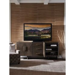 Sorenson Media Console - Dark Brown -France and So Furniture 321 660 WS open