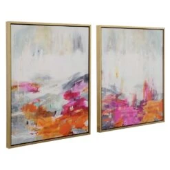 Color Theory Framed Abstract Art Set/2 -France and So Furniture 32296 3