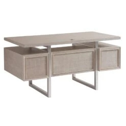 Evanston Writing Desk - Gray 13 Evanston Writing Desk - Gray -France and So Furniture 324 410 Silo Back