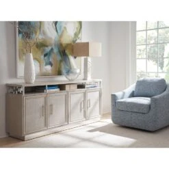 Oakbrook Media Console - Gray -France and So Furniture 324 661 WS