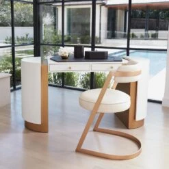 Tiffany Desk Blotter-Graphite Leather -France and So Furniture 32511 3ed9f391 71b0 403f 9ae7 430eaa8bf10f