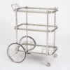 English Bar Cart And Tea Trolley-Nickel