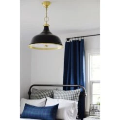 Painted No.1 Aged Brass Pendant -France and So Furniture 343746fd cc10 4ac1 9b4a f54e0f3def0f