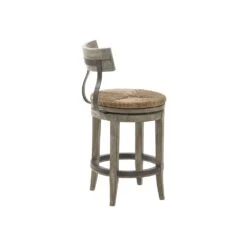 Lexington Dalton Counter Stool - Driftwood -France and So Furniture 352 815 01 back Silo