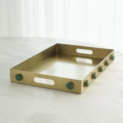 Pandora Malachite Tray -France and So Furniture 38279