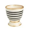 Savoy Black/White Striped Cachepot, Small Set Of 2