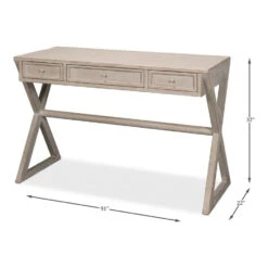 Kitchen Desk, Stone Grey -France and So Furniture 40390 1 X