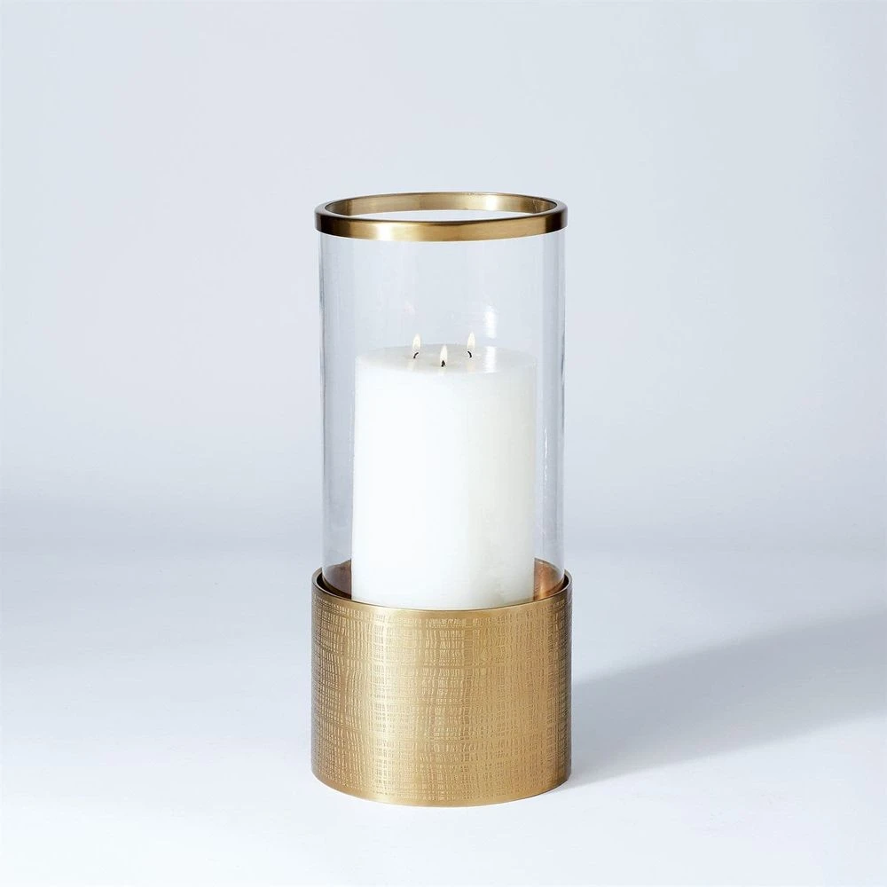 Plaid Etched Glass Hurricane 1 Plaid Etched Glass Hurricane