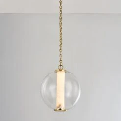 Pietra Pendant - Vintage Brass 12in 5 Pietra Pendant - Vintage Brass 12in -France and So Furniture 432 12 VB 003