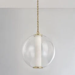 Pietra Pendant - Vintage Brass 20in -France and So Furniture 432 20 VB 002