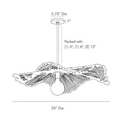 Redford Pendant - Black -France and So Furniture 45046.l1 2b69d79c 798a 474b 8eb6 31636fe74627