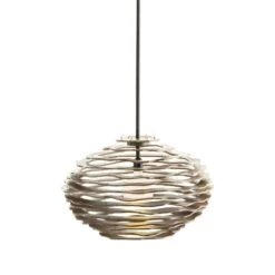 Wren Large Pendant - Brown