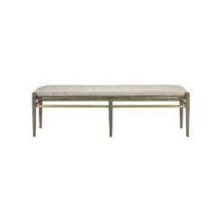 Visby Light Pepper Bench, Calcutta Linen -France and So Furniture 454109336cdbef10d72aa291337850e9c275b6c7