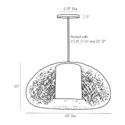 Orin Pendant - Gold -France and So Furniture 45628.l1 1221cc03 2a97 4234 9467 2e8bccf58ccf