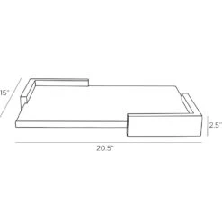 Taffera Tray - Black -France and So Furniture 4643.l1 8a54f686 23e2 4898 96dd 521552601bf6