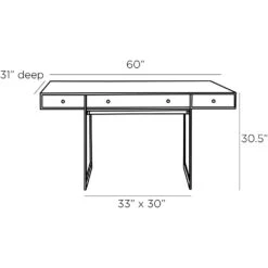 Poseidon Desk -France and So Furniture 4665.l1 9cf96ce6 86f8 4000 891e 71a23eafe71f