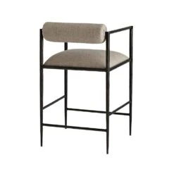 Shelby Counter Stool Pewter Texture -France and So Furniture 4708.d2