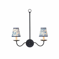 Marble Blue Lace Paper Tapered Chandelier Shade -France and So Furniture 49a9ba04d6d02d42ce14c723a37c1108ac5a0bff