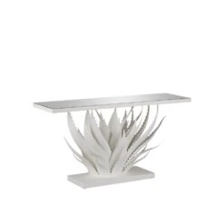Agave White Console Table -France and So Furniture 4aa5ba71fef13f8fd777471b6ed40b9d0b3244e9
