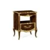 Mahogany & Gilded Nightstand