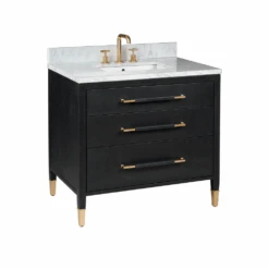 Verona 36" Black Linen Vanity With Rectangular Undermount Sink 10 Verona 36" Black Linen Vanity With Rectangular Undermount Sink -France and So Furniture 4c58c1bd29b16b047210b8765ae0c5750c670148