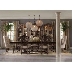 Sonata Rectangle Dining Table - Brown - Wood - Rectangle -France and So Furniture 5070 75207 7