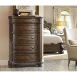 Sonata Five Drawer Chest - Brown 5 Sonata Five Drawer Chest - Brown -France and So Furniture 5070 90010 5