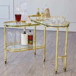 Gallery Folding Bar Cart -France and So Furniture 50790