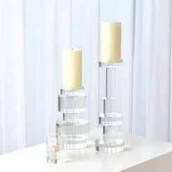 Brilliant Round Pillar Holder-Sm -France and So Furniture 52086