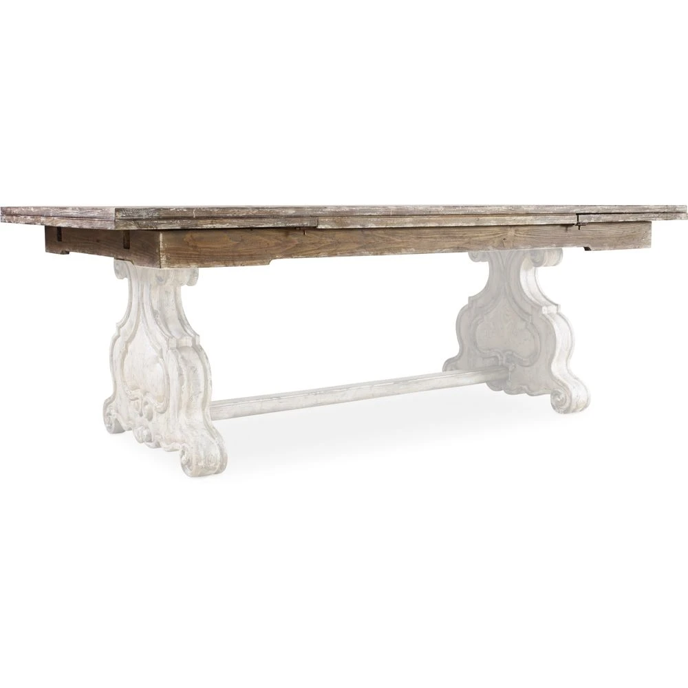 Chatelet Refectory Rectangle Trestle Dining Table With Two 22'' Leaves 4 Chatelet Refectory Rectangle Trestle Dining Table With Two 22'' Leaves - Image 4