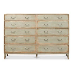 Willow 10 Drawer Commode, Sage