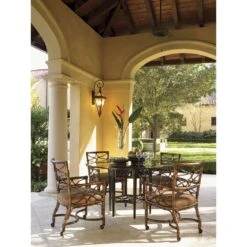 Sugar And Lace Dining Table With 60 Inch Glass Top - Kona Blend 7 Sugar And Lace Dining Table With 60 Inch Glass Top - Kona Blend -France and So Furniture 539 875 RS Conv 02