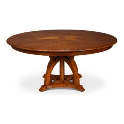 Austin Jupe Dining Table, Walnut -France and So Furniture 54231 OW