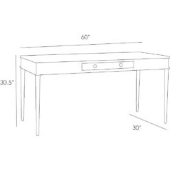 Mercer Desk - Black -France and So Furniture 5518.l1 c7f9b0d2 b410 4137 a010 a73e2a6e464c