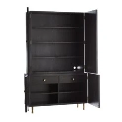Slater Tall Cabinet - Black -France and So Furniture 5523.d2 9031fc60 38ed 444c ba3f 9c6b2f117184