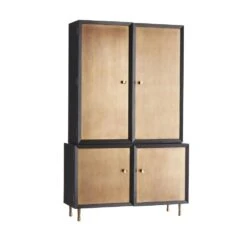 Slater Tall Cabinet - Black -France and So Furniture 5523 83085619 bf16 4166 bc5c 143f69c703a1