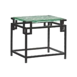 Hermes Reef Glass Top End Table - Sebana