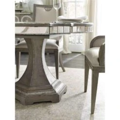 Tranquil Rectangle Dining Table W/2-20In Leaves - Grey Silver - Mirror Wood - Rectangle -France and So Furniture 5603 75200 LTBR 4