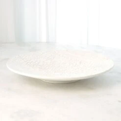 Tree Texture Charger-Matte White -France and So Furniture 56065