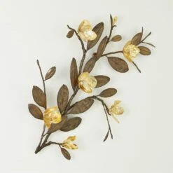 Magnolia Branch Wall Art-Antique Brass/Gold-Lg -France and So Furniture 56258 117895af 6e64 4b03 88ad 691ca26124b8