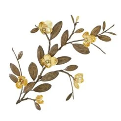 Magnolia Branch Wall Art-Antique Brass/Gold-Lg -France and So Furniture 56259 7f883920 6ecf 4d6c 9484 c5f714a787c1