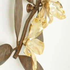 Magnolia Branch Wall Art-Antique Brass/Gold-Lg -France and So Furniture 56283 d8721c21 0100 4552 9025 bb6cf7f25cc5