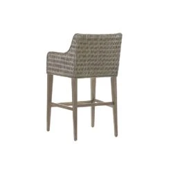 Turner Woven Bar Stool - Smoke Gray -France and So Furniture 562 896 01 Back Silo